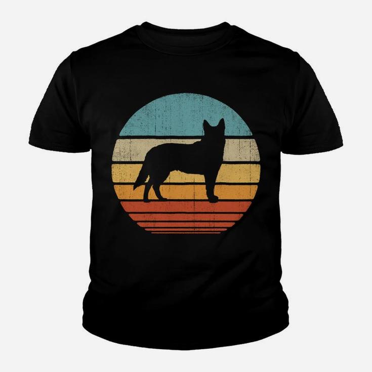 Blue Heeler Australian Cattle Dog Retro Vintage 70S Sunset Sweatshirt Youth T-shirt