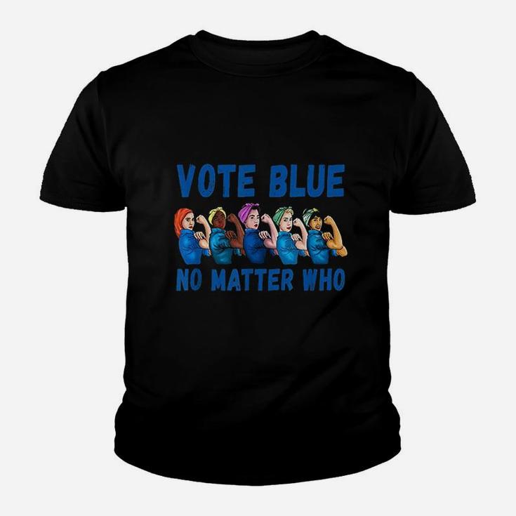 Blue No Matter Who Youth T-shirt