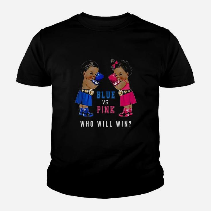 Blue Vs Pink Ethnic Boxing Babies Gender Reveal Youth T-shirt