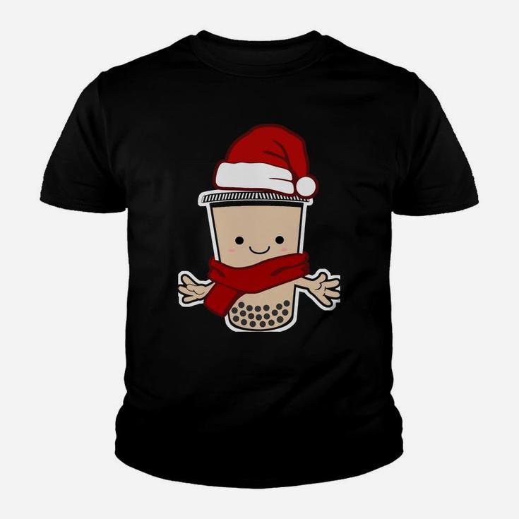 Boba Christmas Cute Xmas Bubble Milk Tea Sweatshirt Youth T-shirt