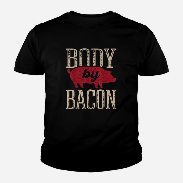 Body By Bacon Low Carb High Fat Ketogenic Diet Gifts Youth T-shirt