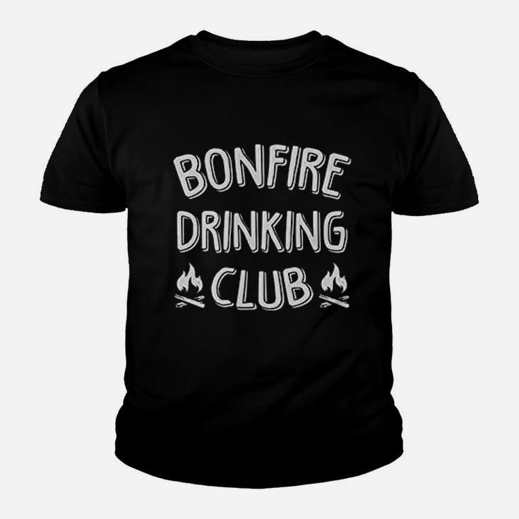 Bonfire Drinking Club Camping Youth T-shirt