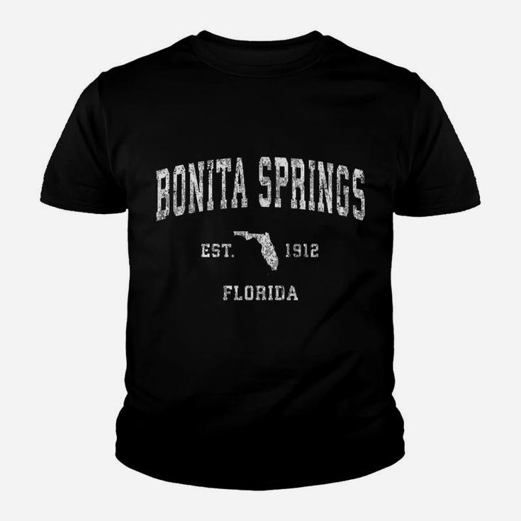 Bonita Springs Florida Fl Vintage Athletic Sports Design Youth T-shirt