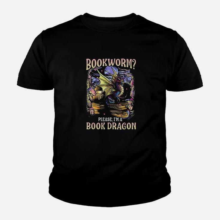 Bookworm Please Im A Book Dragon Reading Literacy Books Youth T-shirt