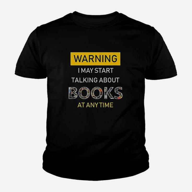 Bookworm Warning Funny Bookish Reading For Book Nerds Youth T-shirt