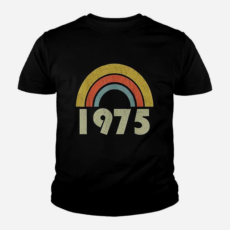 Born 1975 Vintage Rainbow 46Th Birthday Gifts Youth T-shirt