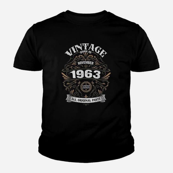 Born In November 1963 Original Parts Vintage Birthday Youth T-shirt