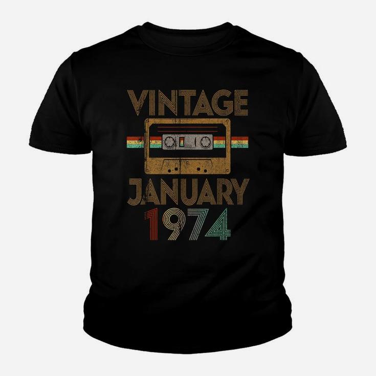 Born January 1974 Birthday Gift Made In 1974 46 Years Old Youth T-shirt