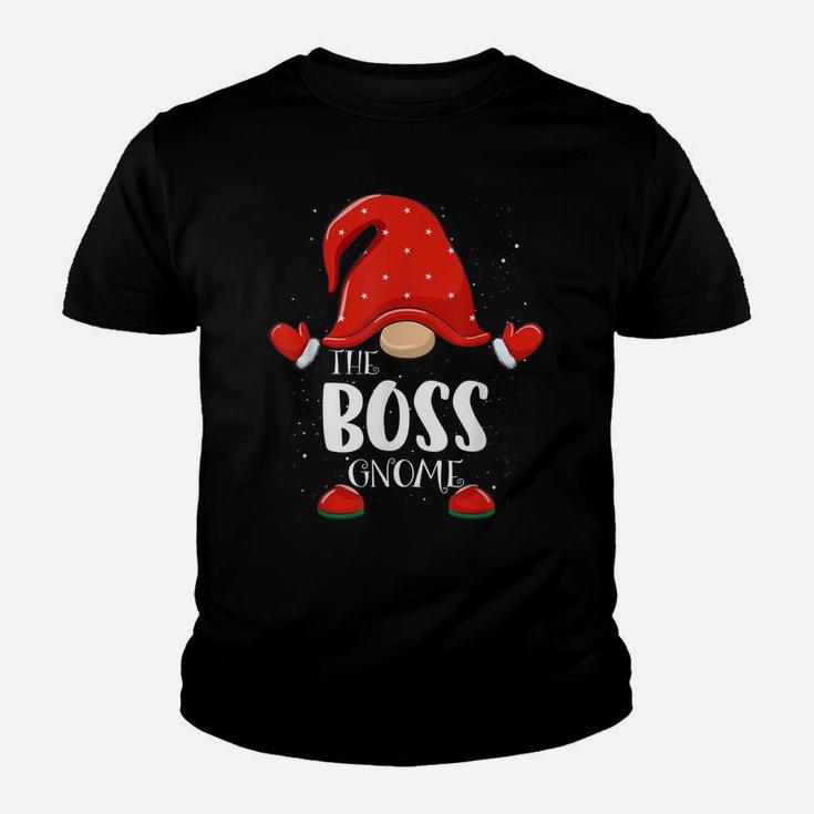 Boss Gnome Matching Family Group Christmas Pajama Youth T-shirt