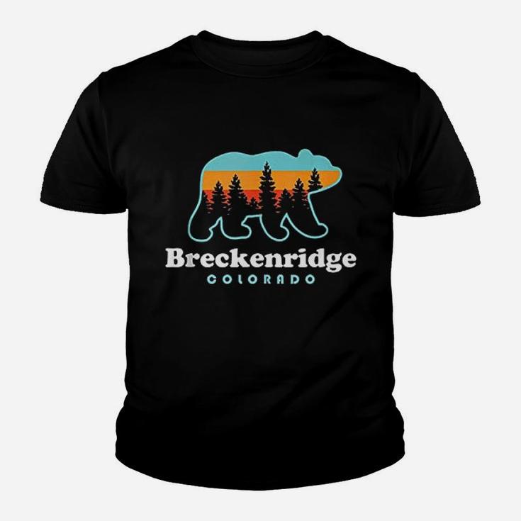 Breckenridge Colorado Bear Mountains Trees Youth T-shirt