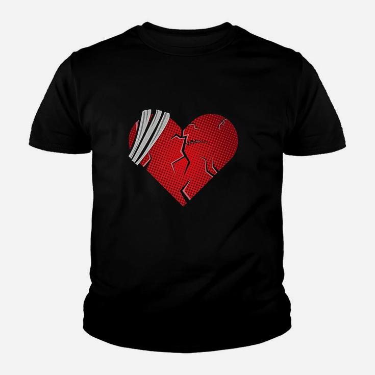 Broken Heart Love Sad Heartbroken Break Up Valentine Day Youth T-shirt
