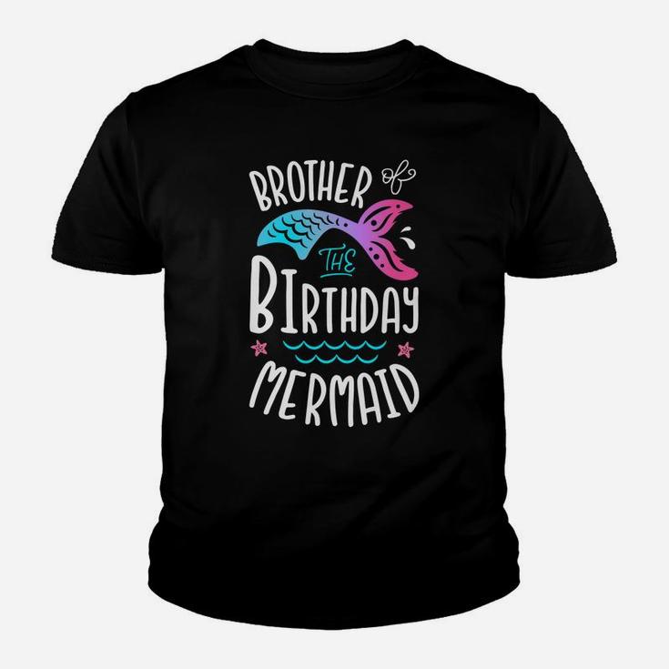 Brother Of The Birthday Mermaid Gifts Merman Family Matching Youth T-shirt