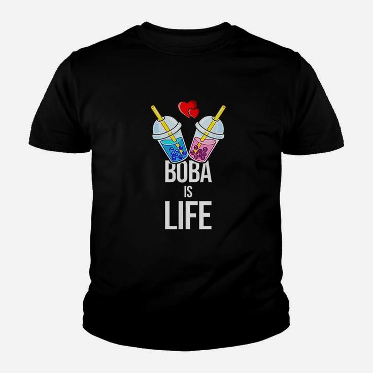 Bubble Tea Funny Boba Is Life Tapioca Pearls Gift Youth T-shirt