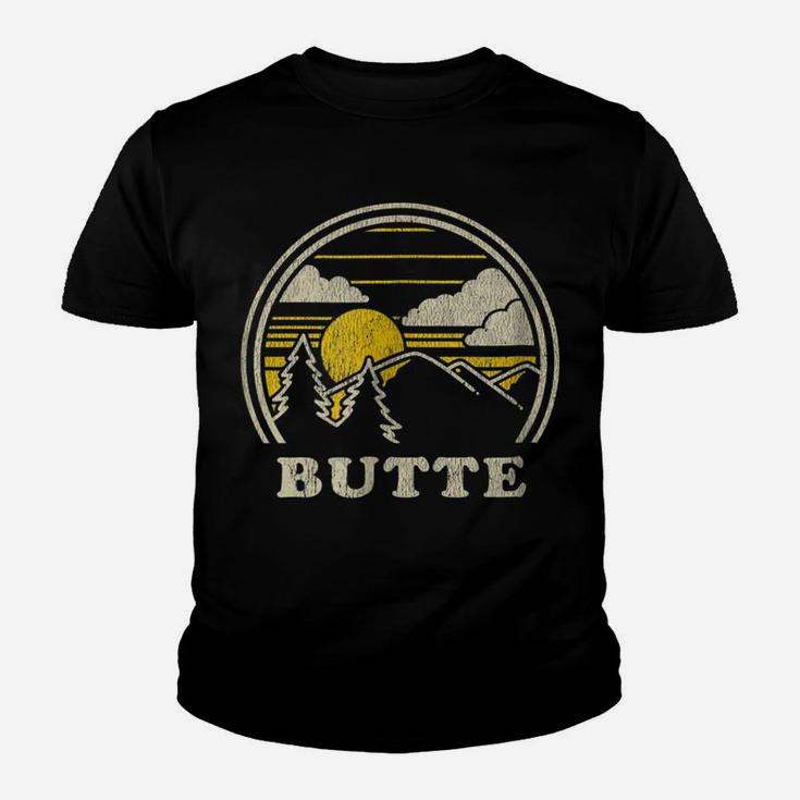 Butte Montana Mt T Shirt Vintage Hiking Mountains Tee Youth T-shirt