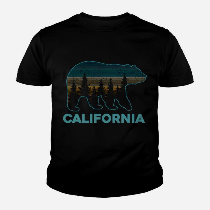 California Bear Vintage Retro Nature Hiking Souvenir Gift Youth T-shirt