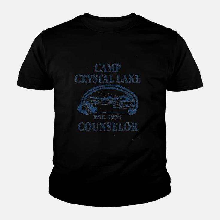 Camp Crystal Lake Funny Graphic Camping Vintage Youth T-shirt