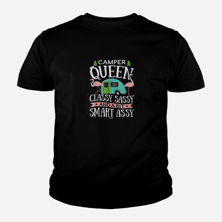 Camper Queen Classy Sassy Smart Assy Camping Youth T-shirt