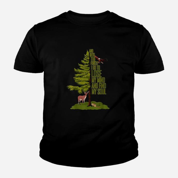 Camping Lover Nature Adventure And Into The Forest I Go Youth T-shirt