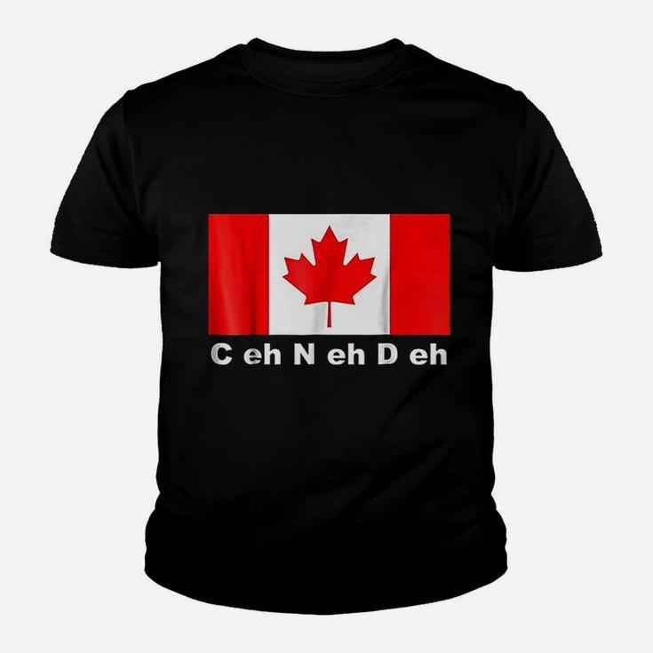 Canada Flag C Eh N Eh D Eh Youth T-shirt