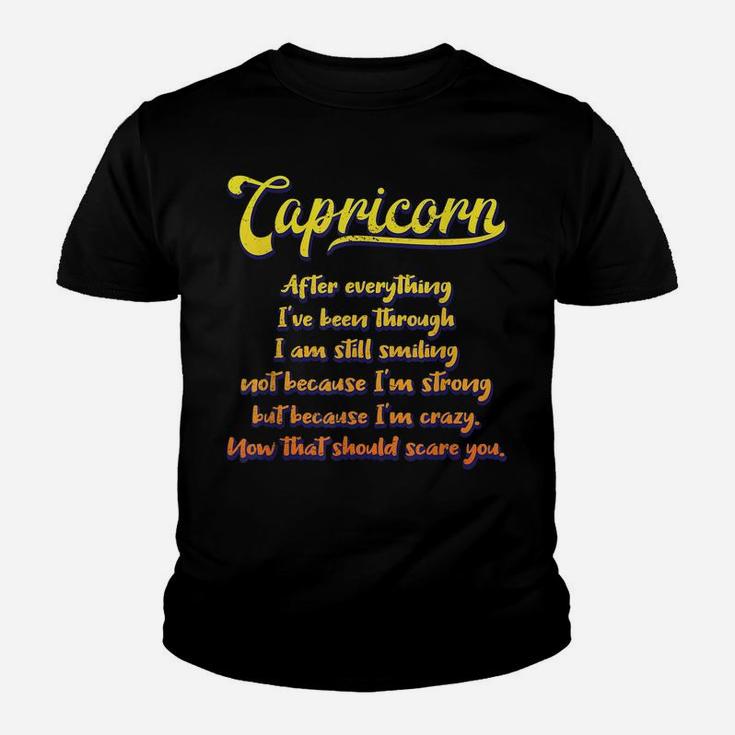 Capricorn Facts Astrology Quotes Zodiac Sign Birthday Youth T-shirt