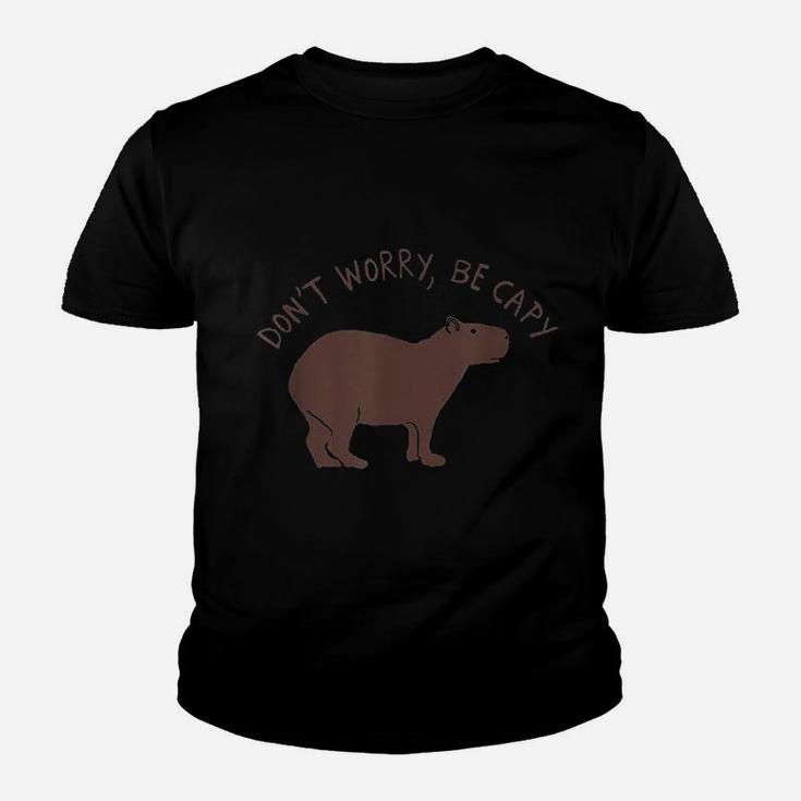 Capybara Dont Worry Be Capy Youth T-shirt