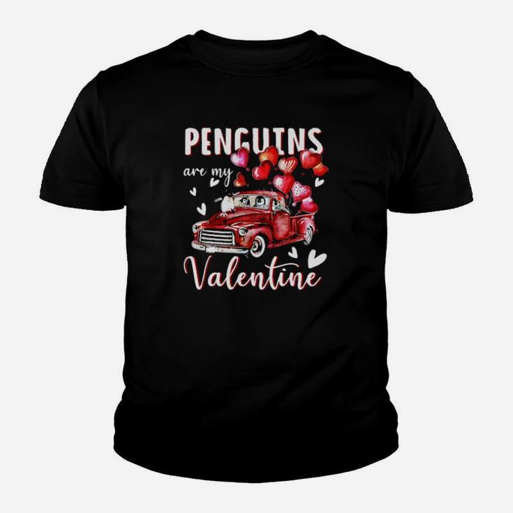 Car Penguins Are My Valentine Youth T-shirt