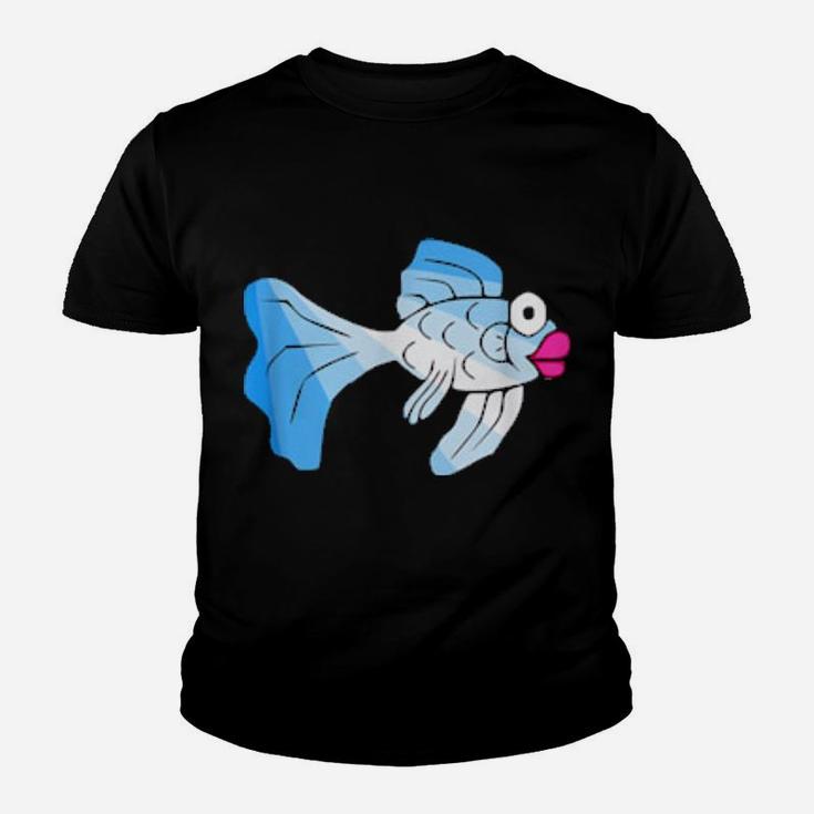 Cartoon Fish With Big Eyes And Pink Lips Youth T-shirt