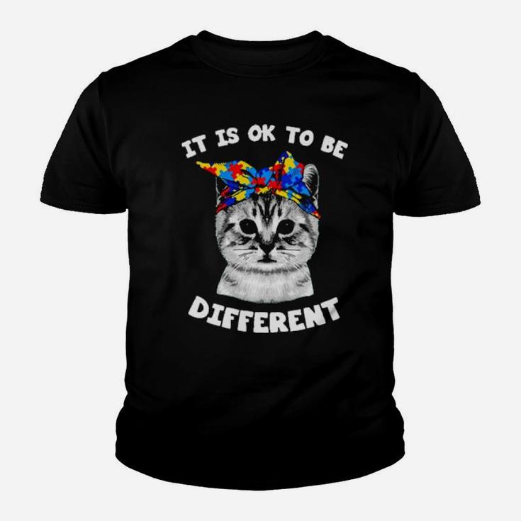 Cat It Is Ok To Be Different Youth T-shirt