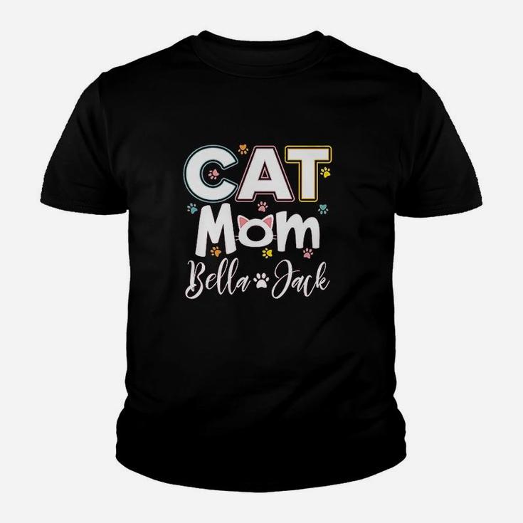 Cat Mom  Cute Cat Paw Youth T-shirt