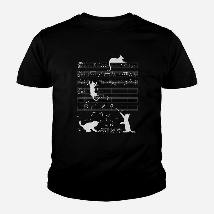 Cat Playing Music Youth T-shirt