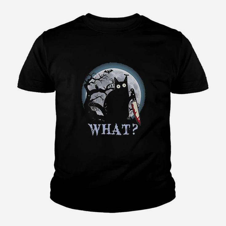 Cat What Black Cat Youth T-shirt