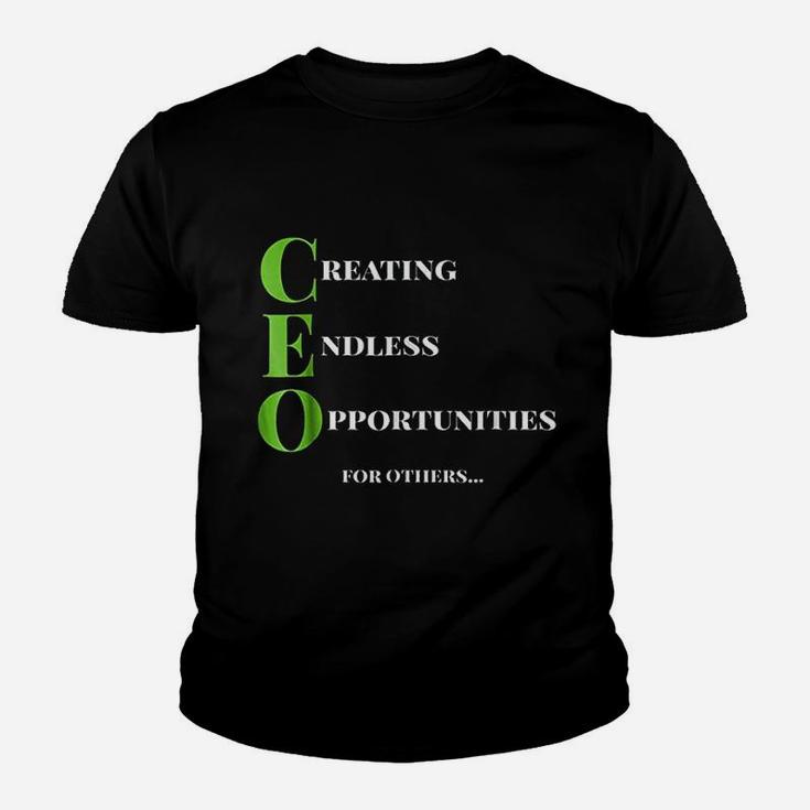 Ceo Creating Endless Opportunity Youth T-shirt