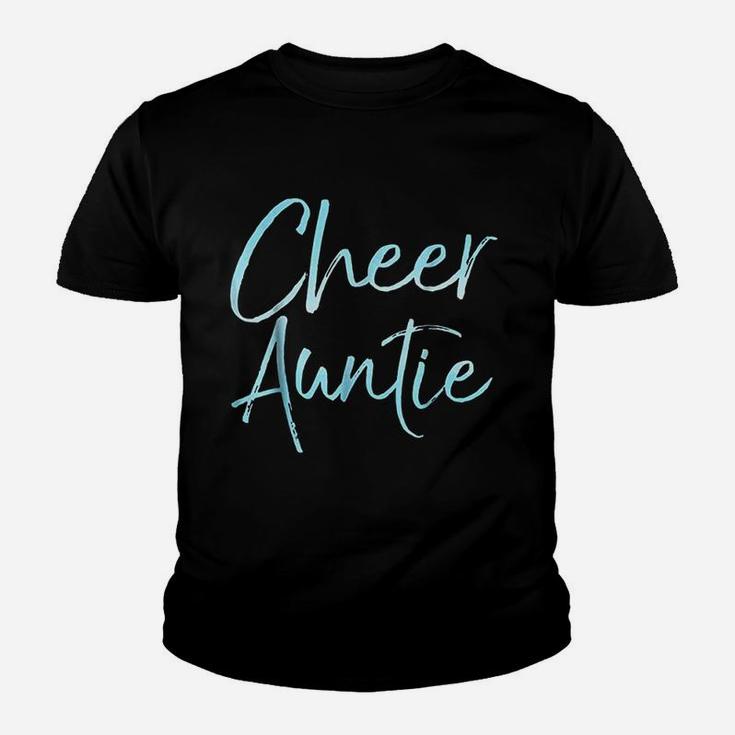 Cheer Auntie Cute Cheerleader Aunt Gift For Women Youth T-shirt