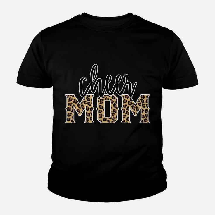Cheer Mom Leopard Print Womens Proud Cheerleader Mother Sweatshirt Youth T-shirt