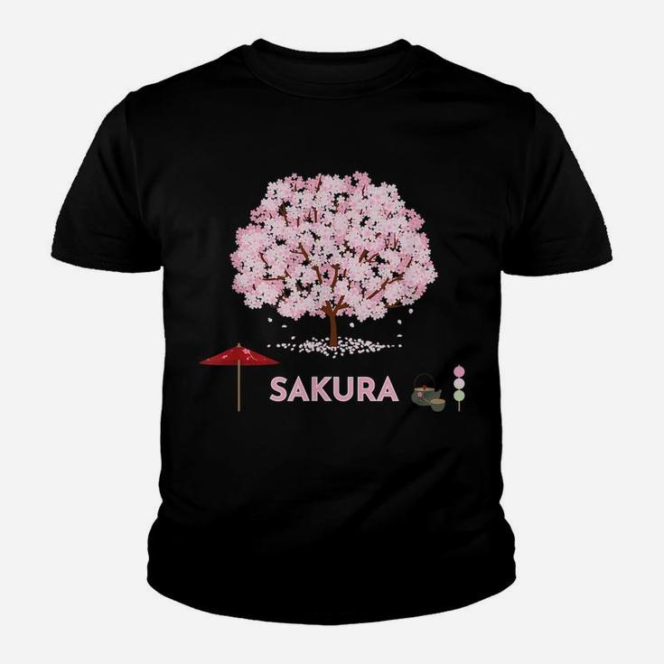 Cherry Blossom Japanese Pink Sakura Flower Tree Hanami Gift Youth T-shirt