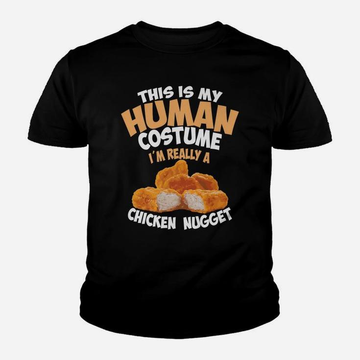 Chicken Nugget Human Really Costume | Cute Foodie Funny Gift Youth T-shirt