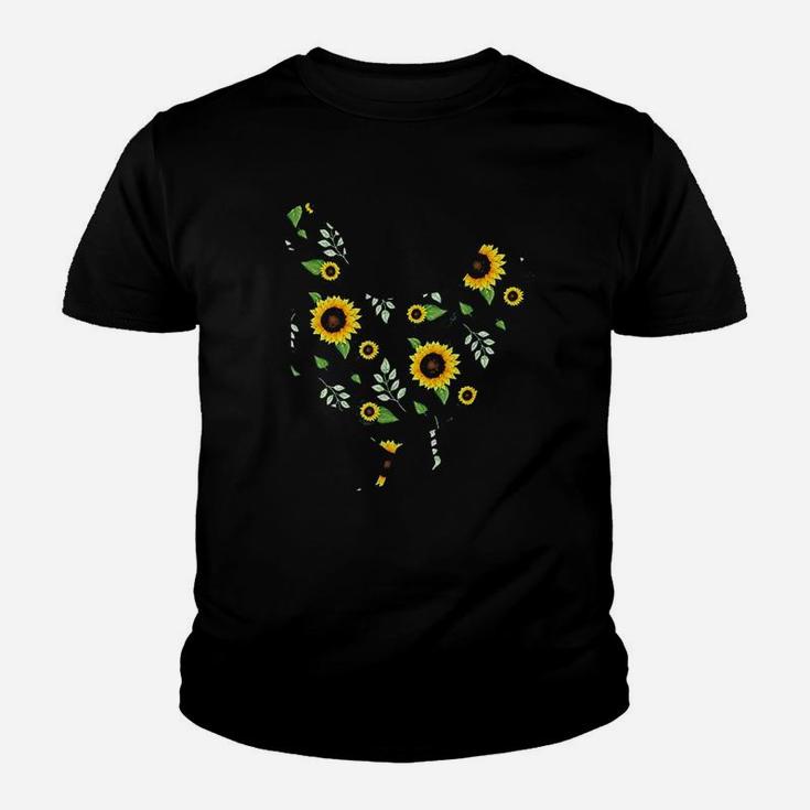Chicken Sunflower Youth T-shirt