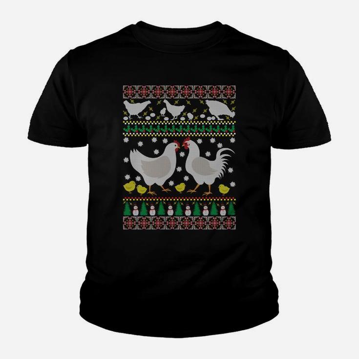 Chicken Ugly Christmas Farm Animal Funny Holiday Xmas Gift Sweatshirt Youth T-shirt