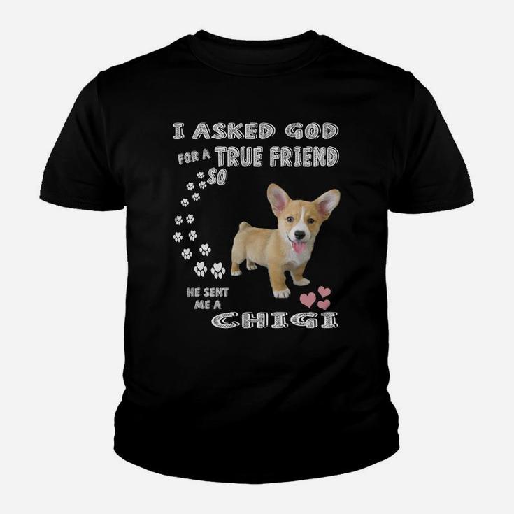 Chigi Dog Lovers Costume, Corgi Chihuahua Mom Dad Cute Chigi Youth T-shirt