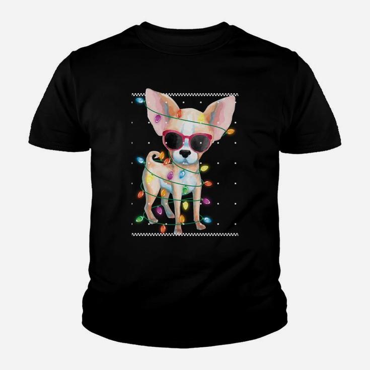 Chihuahua Christmas Ugly Sweater For Women Gift Dog Mom Sweatshirt Youth T-shirt