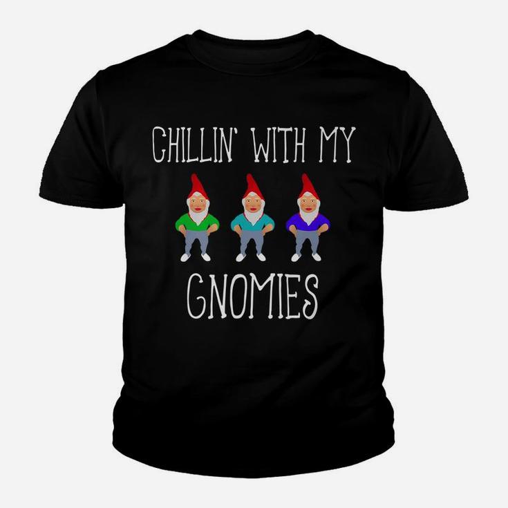 Chillin' With My Gnomies Funny Youth T-shirt