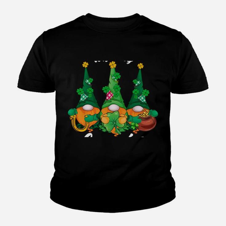 Chillin' With My Gnomies Three Gnomes Saint Patrick Day Gift Youth T-shirt