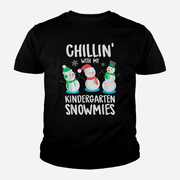 Chillin' With My Kindergarten Snowmies Youth T-shirt