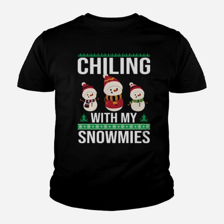 Chilling With My Snowmies Youth T-shirt