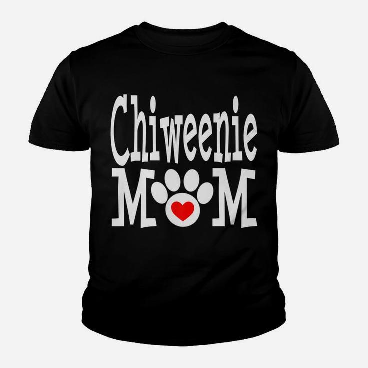 Chiweenie Mom Dog Owner Funny Cute Christmas Gift Chihuahua Youth T-shirt