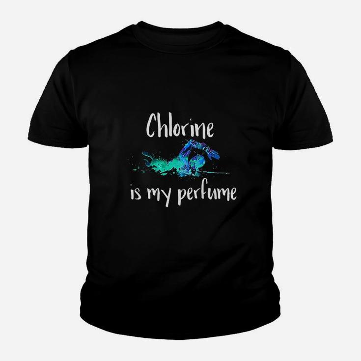 Chlorine Is My Perfume Swim Funny Swimmer Youth T-shirt
