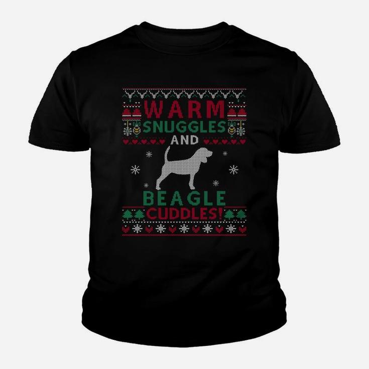 Christmas Beagle Dog Ugly Sweater Style Sweatshirt Youth T-shirt
