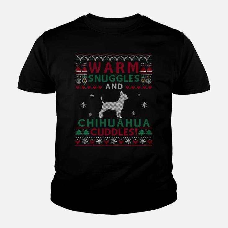 Christmas Chihuahua Dog Ugly Sweater Style Sweatshirt Youth T-shirt