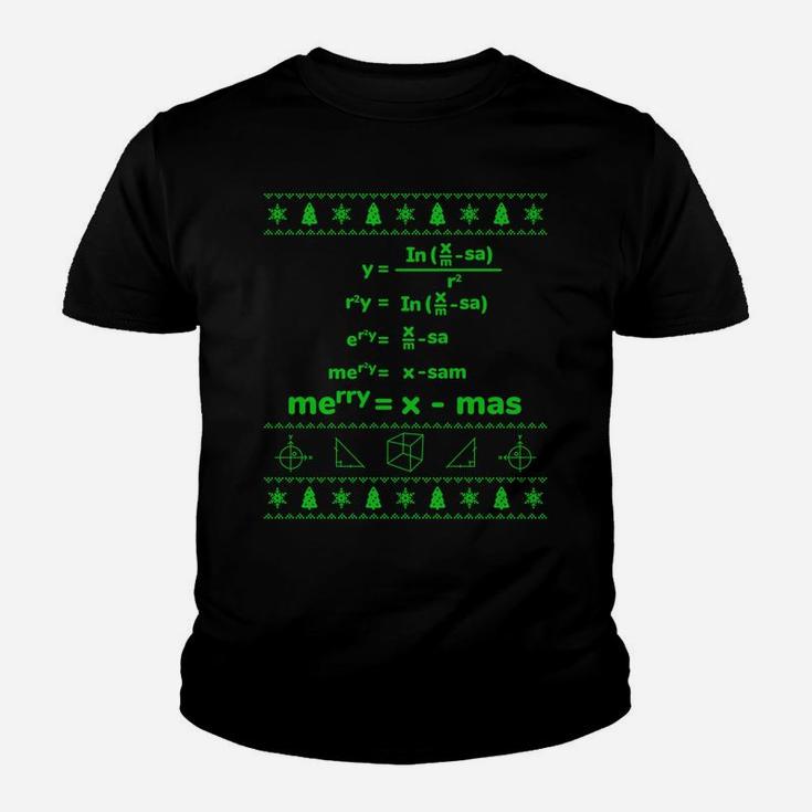 Christmas Merry Xmas Math Equation Design Sweatshirt Youth T-shirt