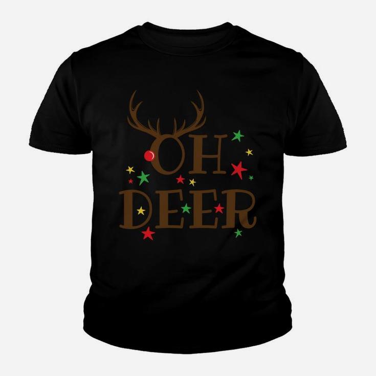 Christmas Oh Deer Funny Pun Parody Design Sweatshirt Youth T-shirt